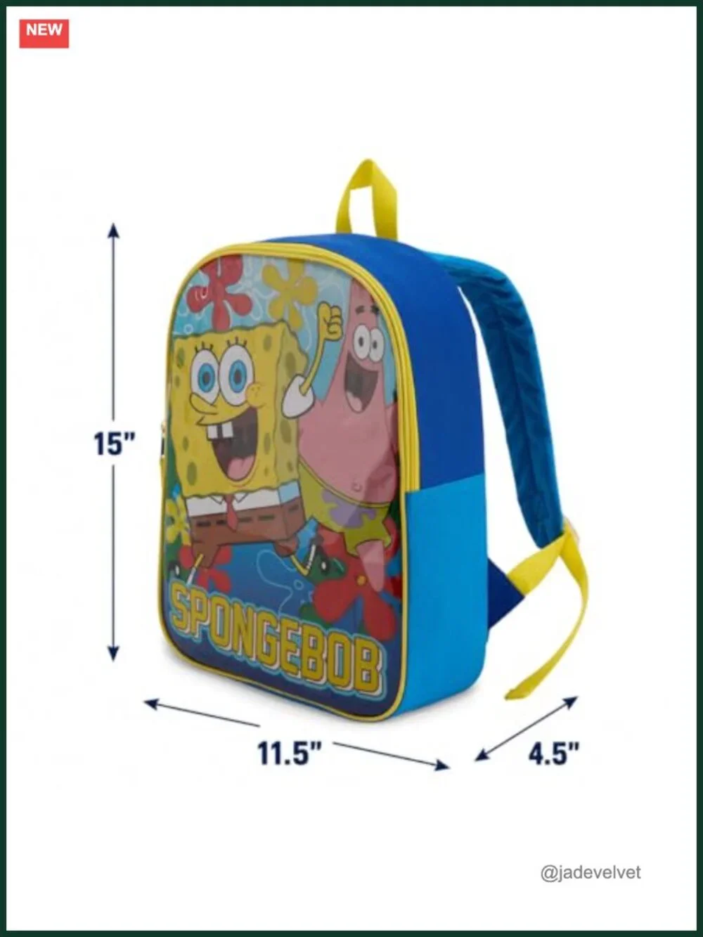 Toddler Backpack with Padded Straps & Zip Compartment for School
